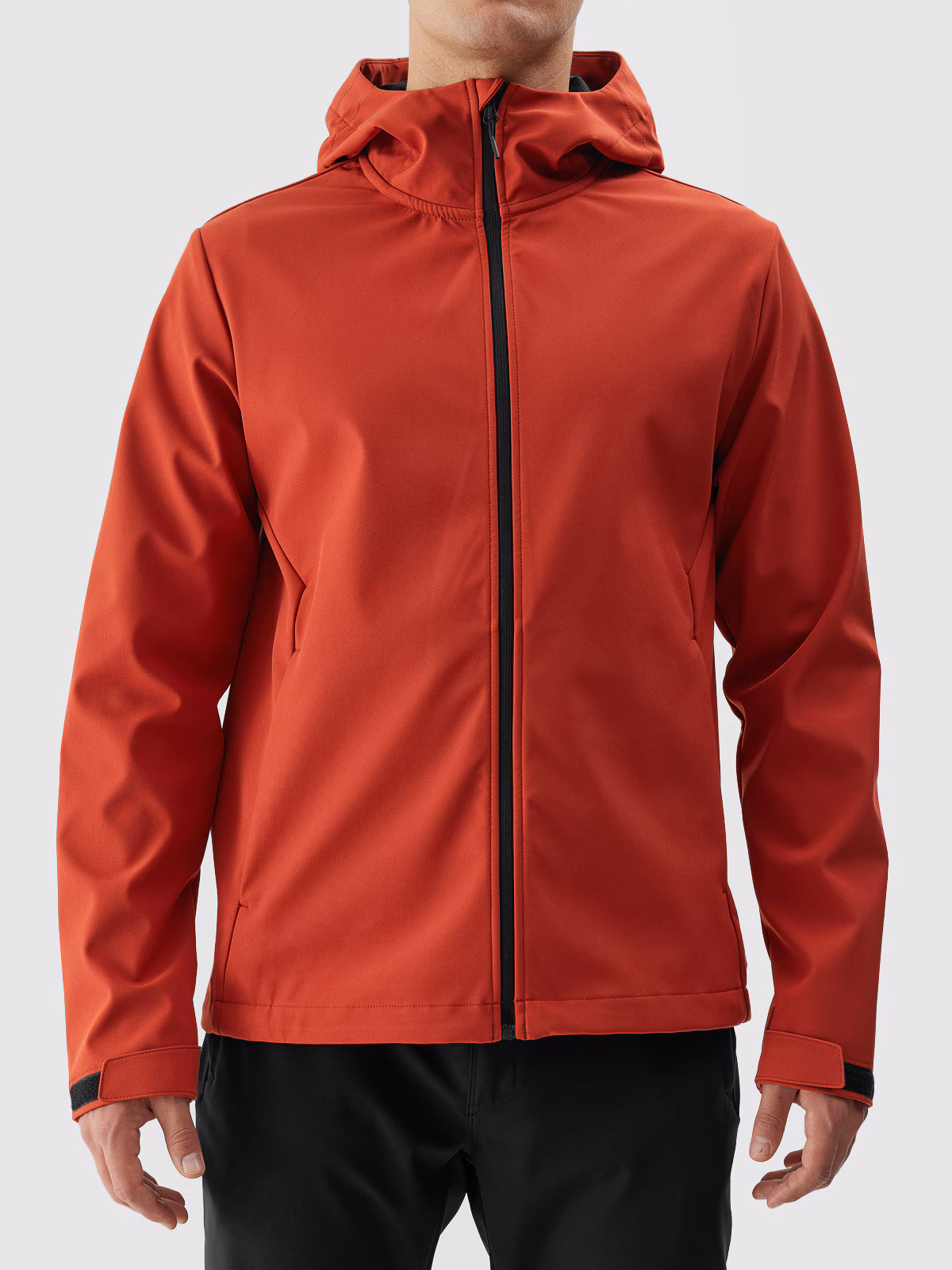 Kurtka softshell wiatroodporna membrana 5000 męska - czerwona