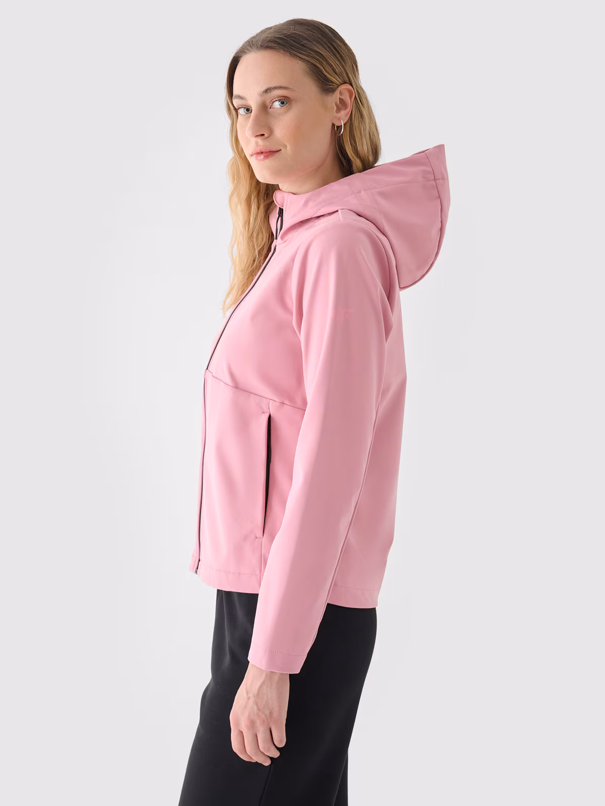 Kurtka softshell wiatroodporna membrana 5000 damska - różowa