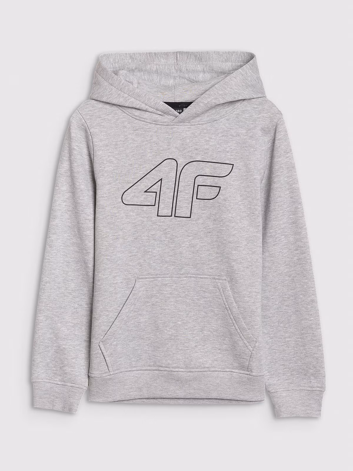 Bluza dresowa nierozpinana z kapturem chłopięca - czarna