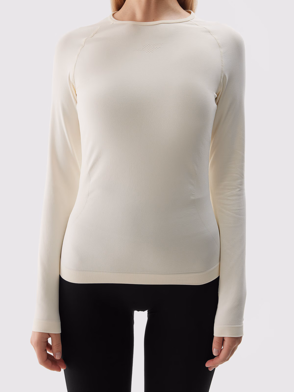 Bielizna termoaktywna bezszwowa (góra) damska - czarna