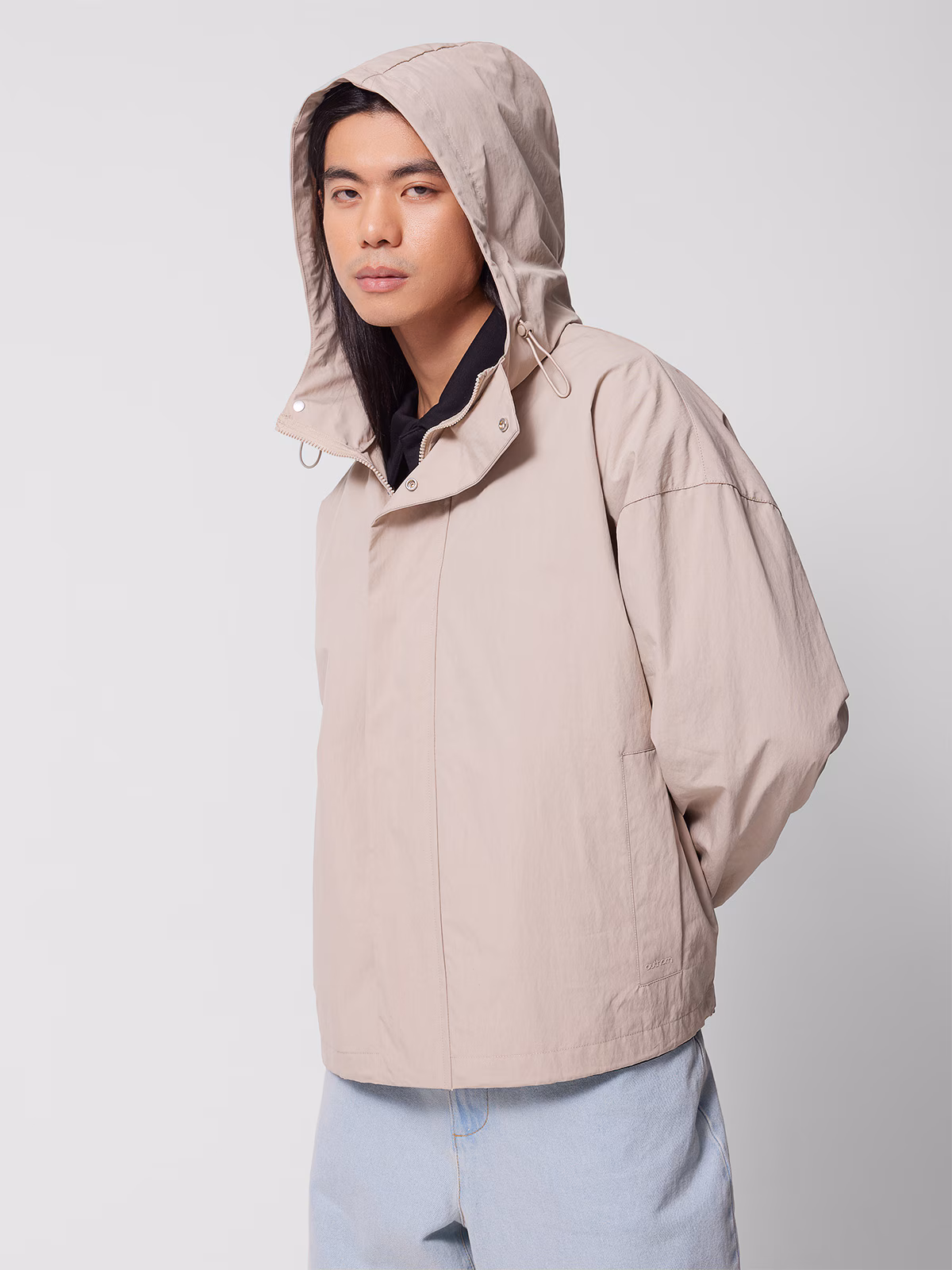 Kurtka przejściowa z kapturem męska Outhorn - czarna