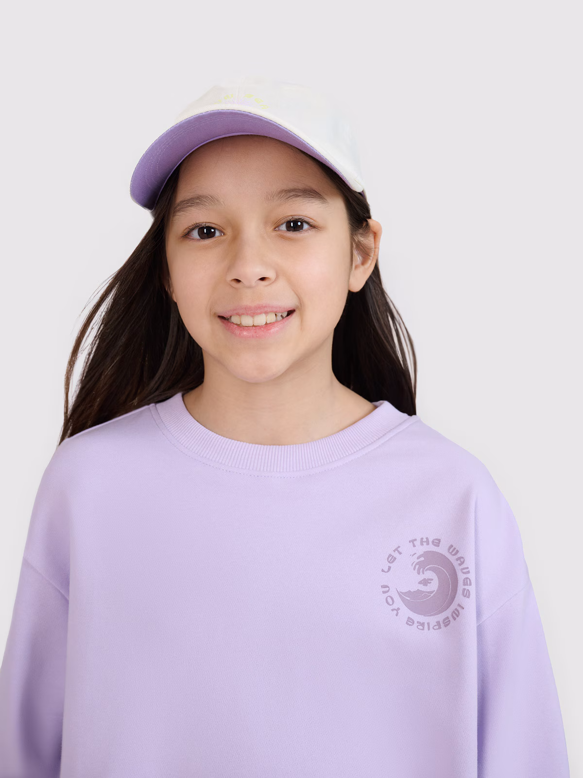 Bluza dresowa nierozpinana bez kaptura dziewczęca - szara