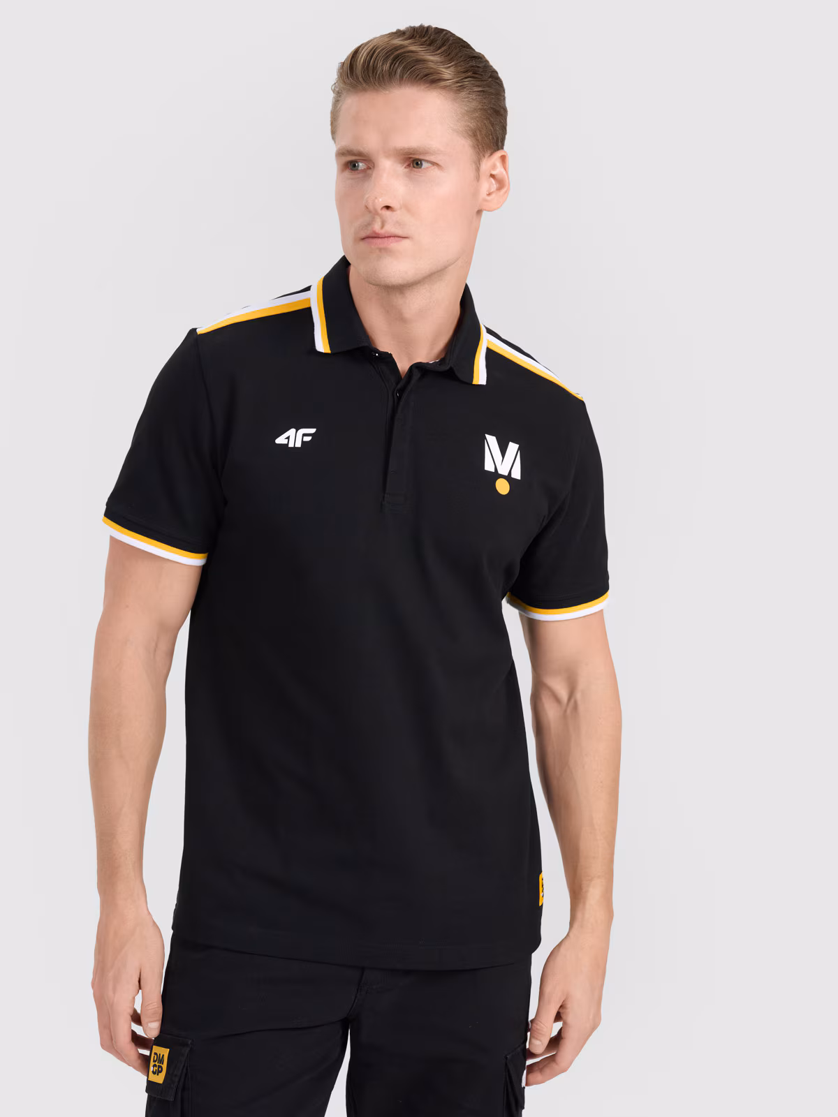 Koszulka polo uniseks 4F x Drift Masters - czarna