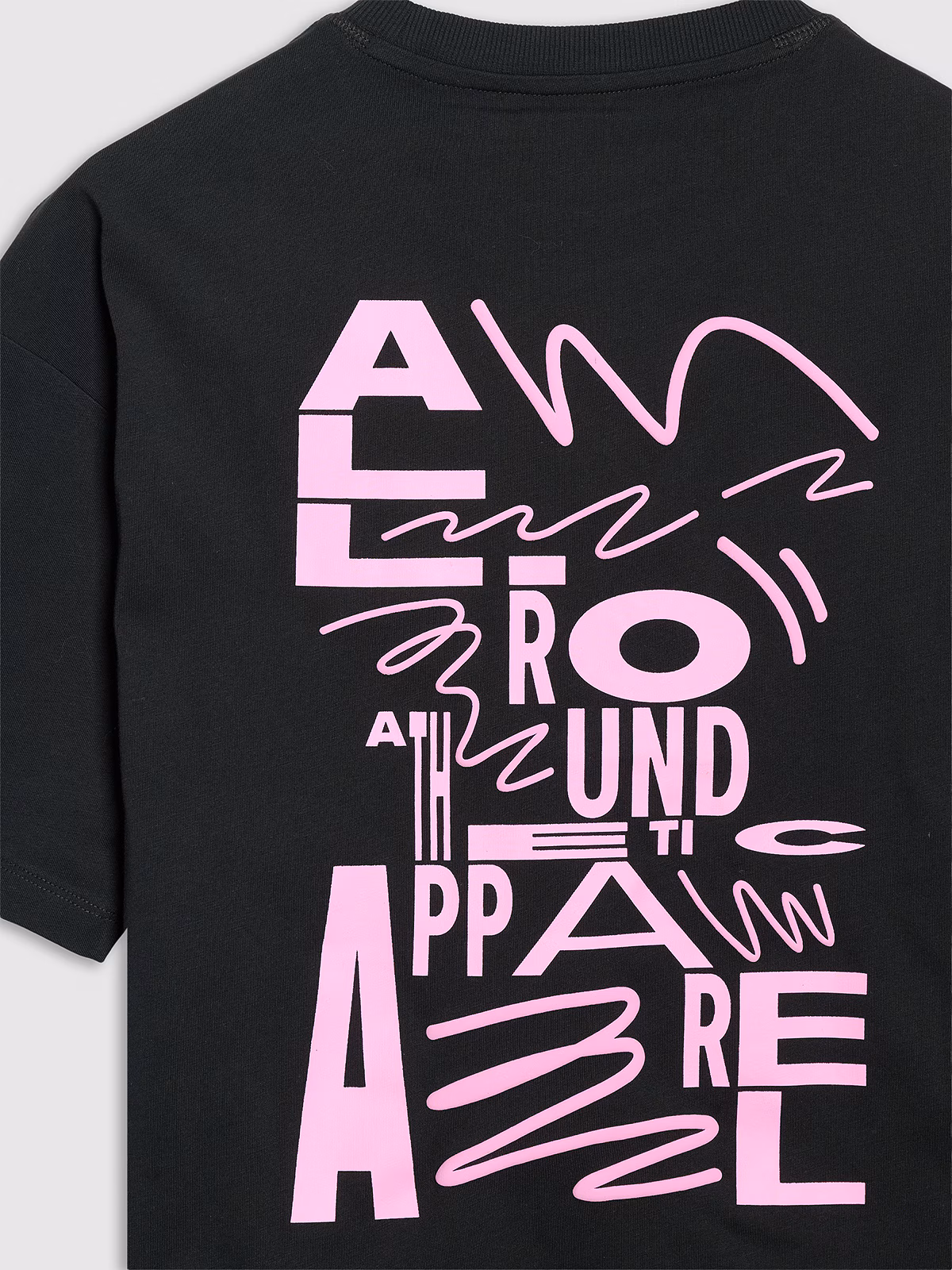 T-shirt oversize z nadrukiem damski - żółty