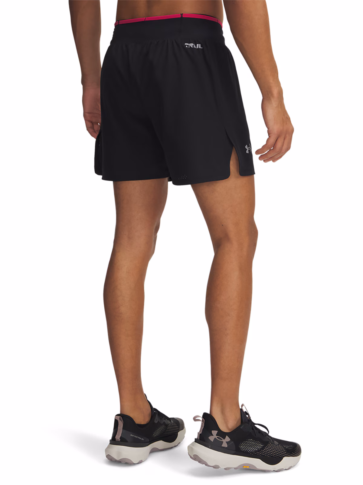 Spodenki do biegania męskie Under Armour UA Trail Run Launch Shorts - czarne