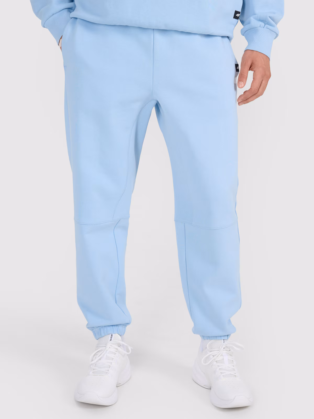 Spodnie dresowe joggery męskie - niebieskie