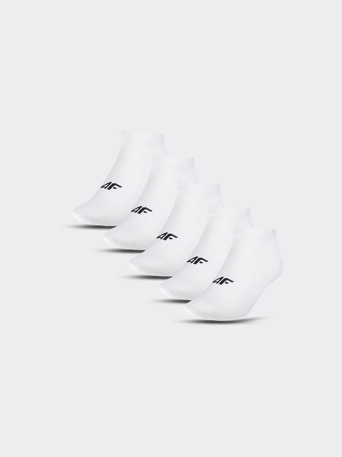 Skarpetki casual przed kostkę (5-pack) dziewczęce - białe