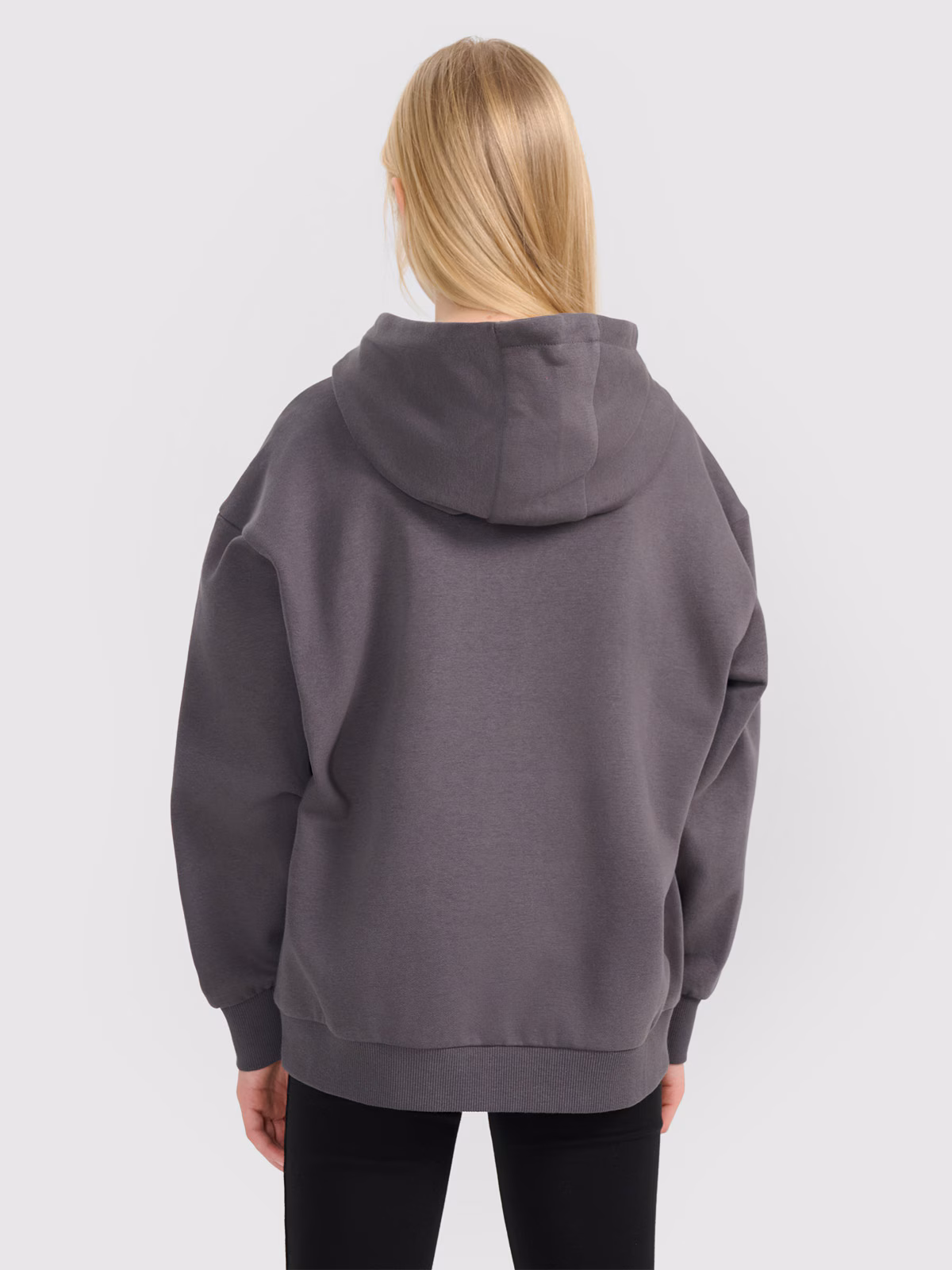 Bluza dresowa nierozpinana z kapturem dziewczęca - różowa