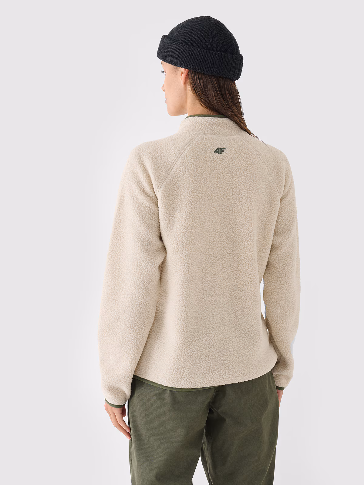 Polar sherpa ze stójką damski - czarny