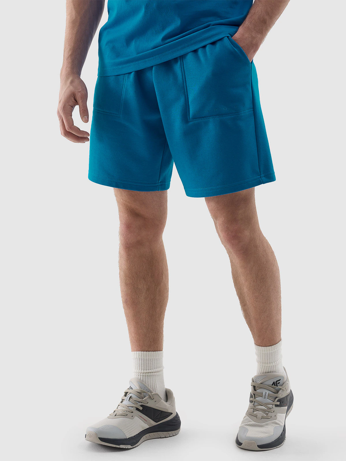 Spodenki dresowe męskie - niebieskie