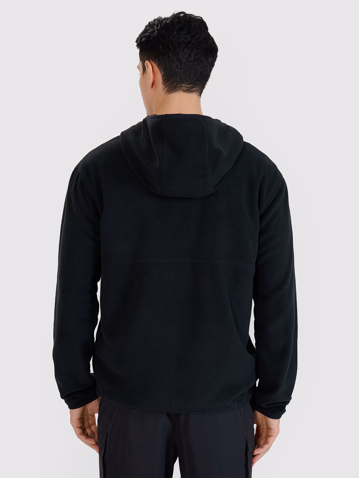 Polar regular z kapturem męski - turkusowy