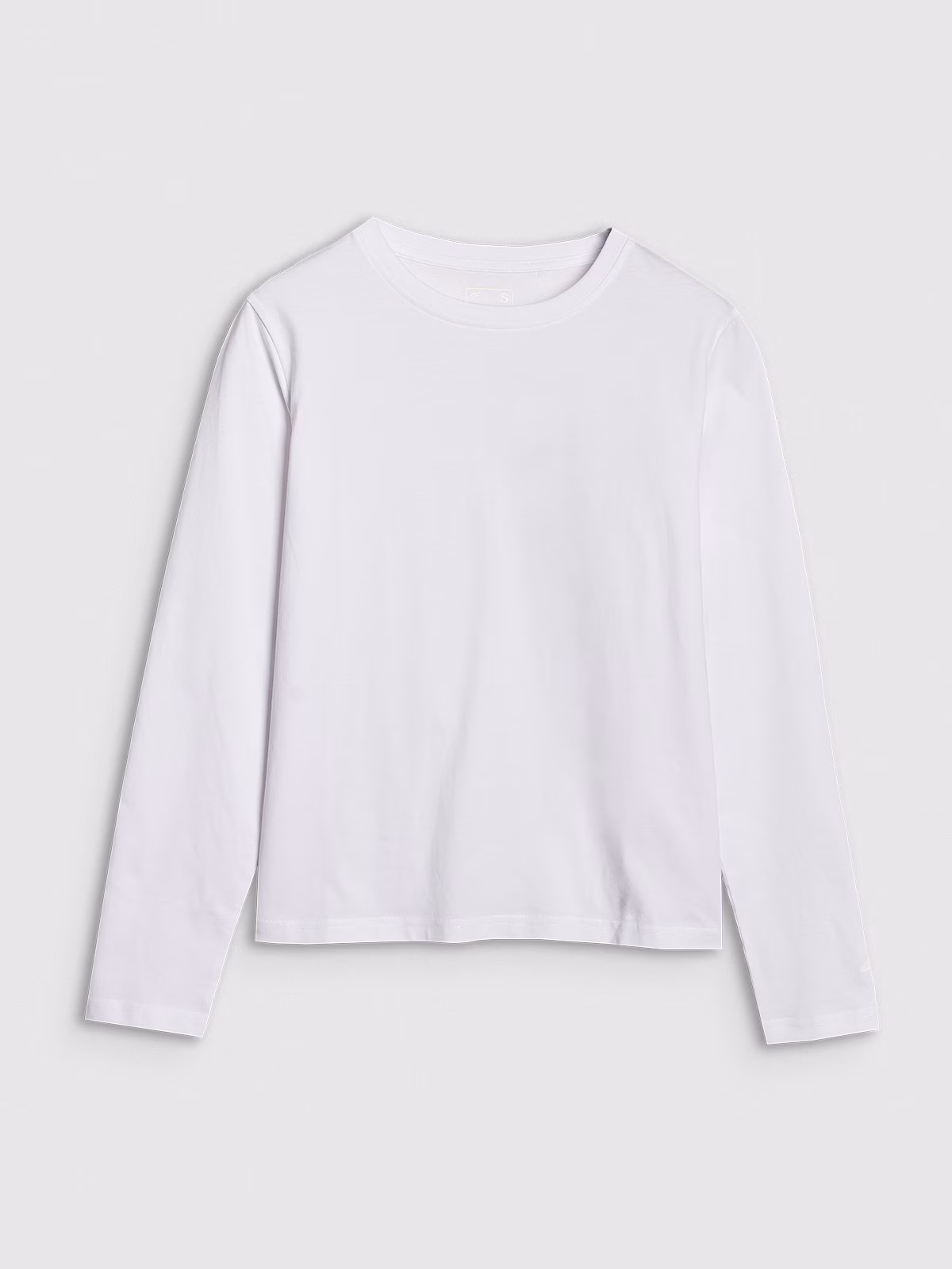 Longsleeve oversize gładki damski - szary