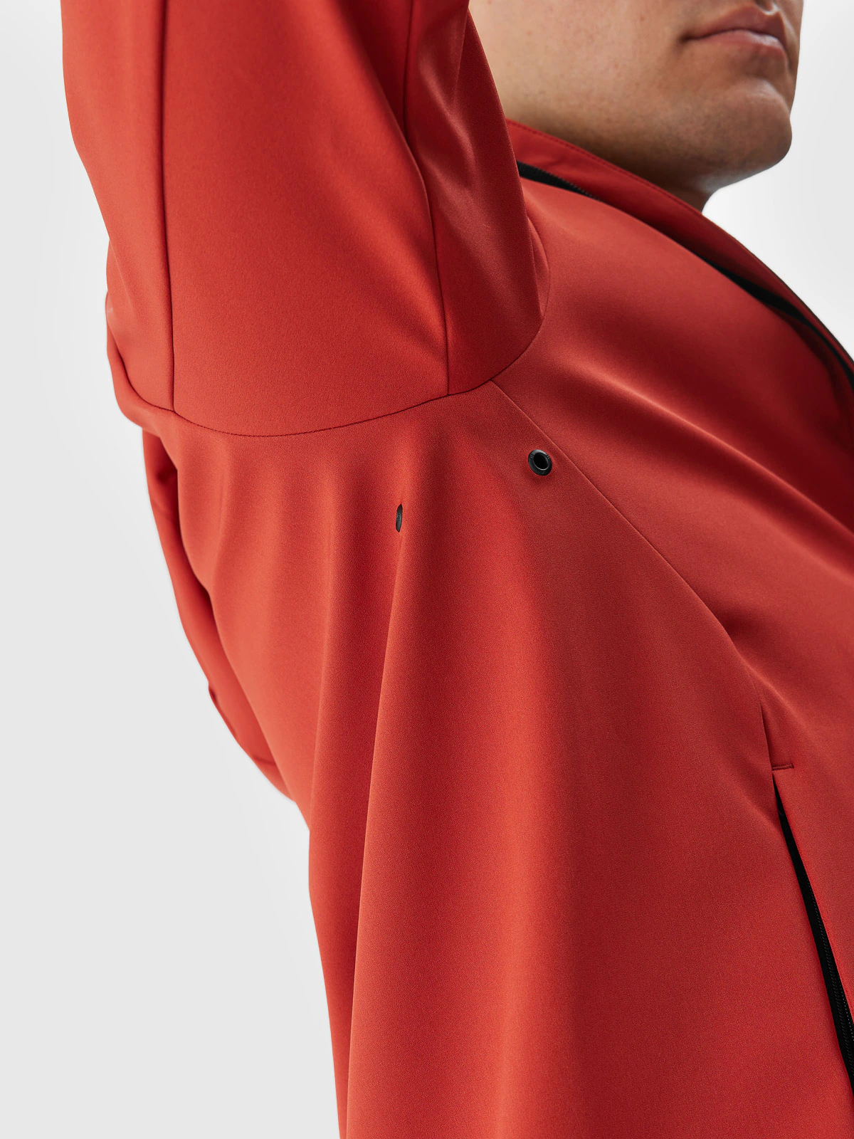 Kurtka softshell wiatroodporna membrana 5000 męska - czerwona