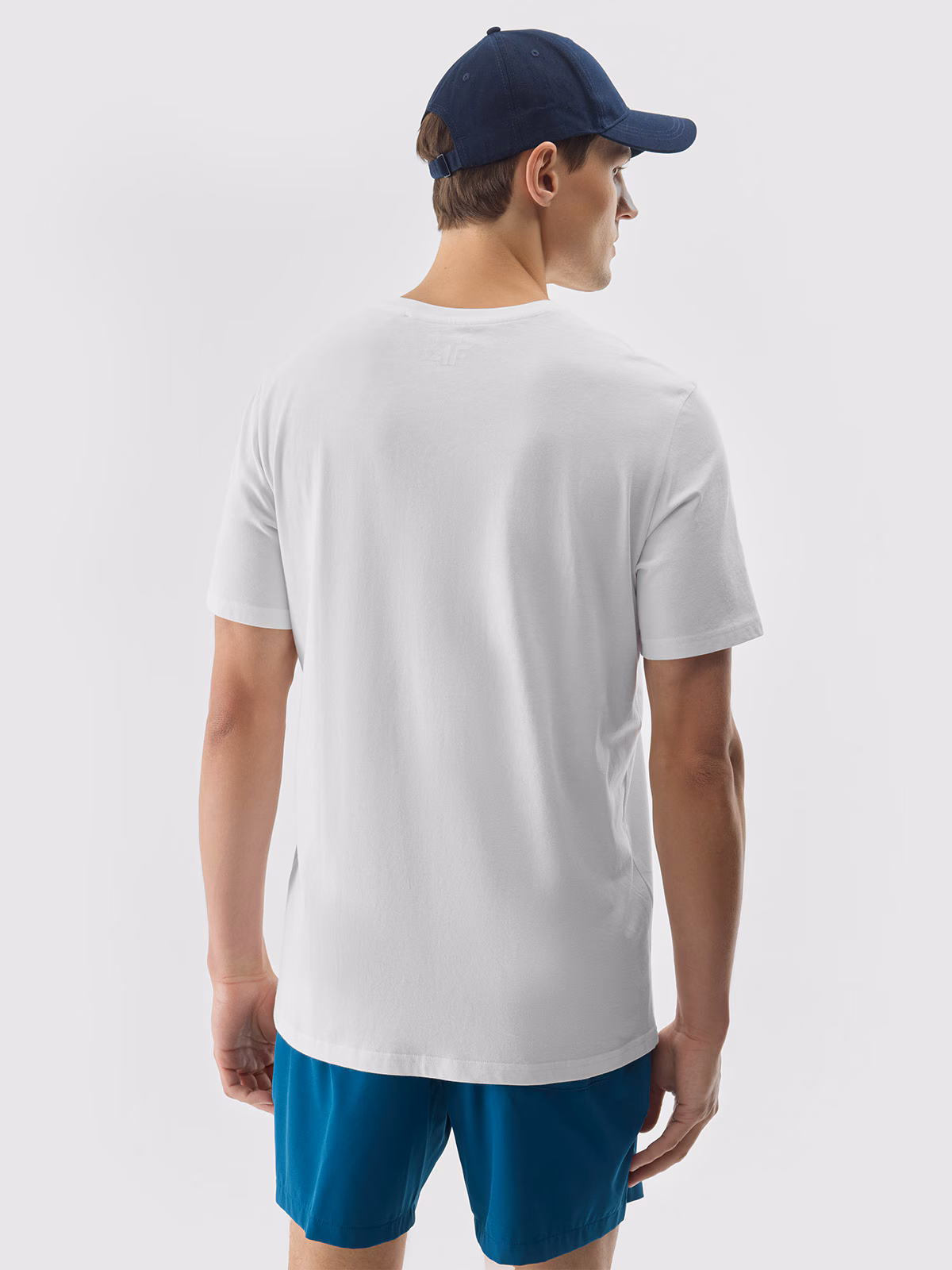 T-shirt z nadrukiem męski - biały