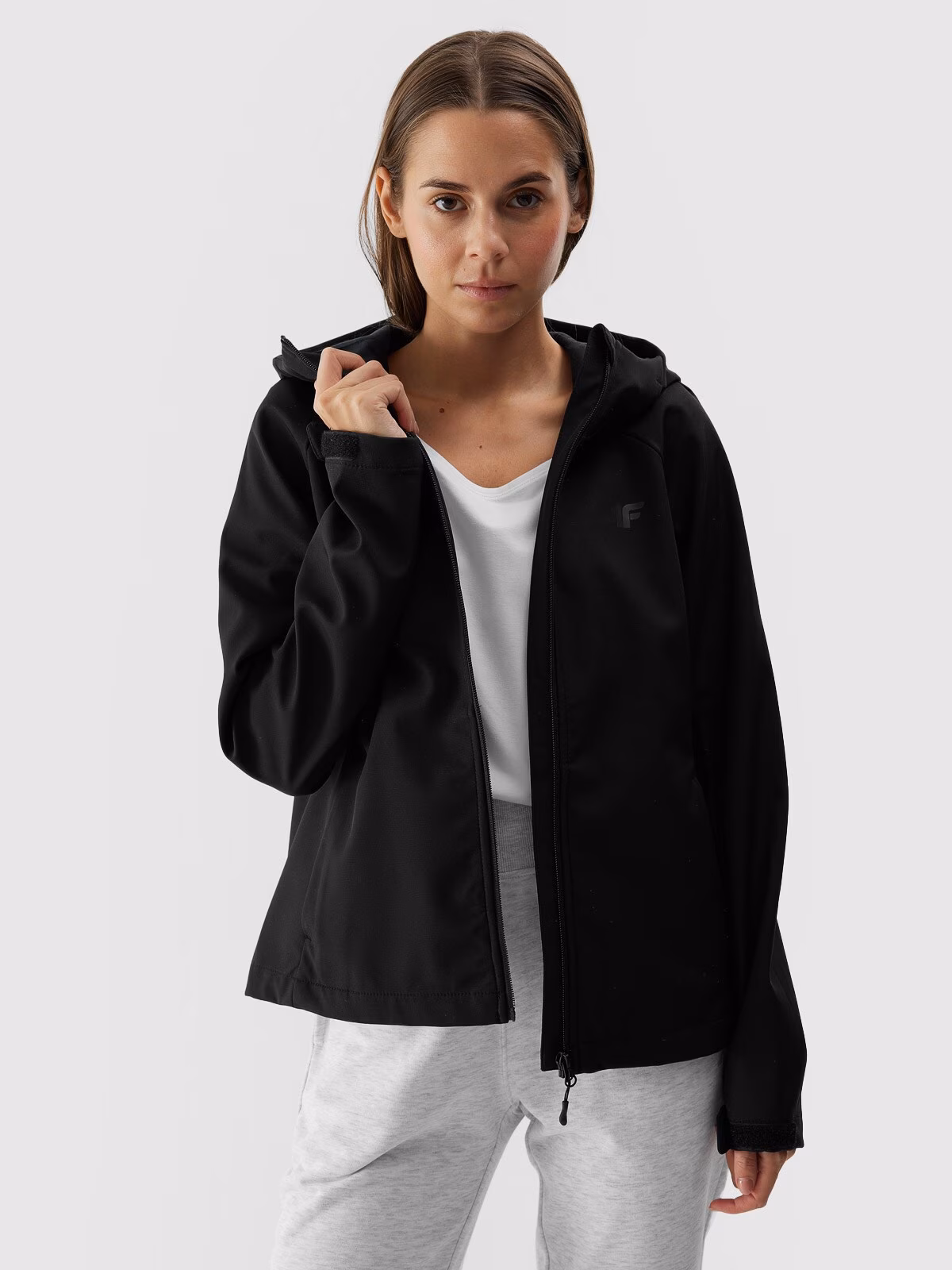 Kurtka softshell wiatroodporna membrana 5000 damska - jasny fiolet