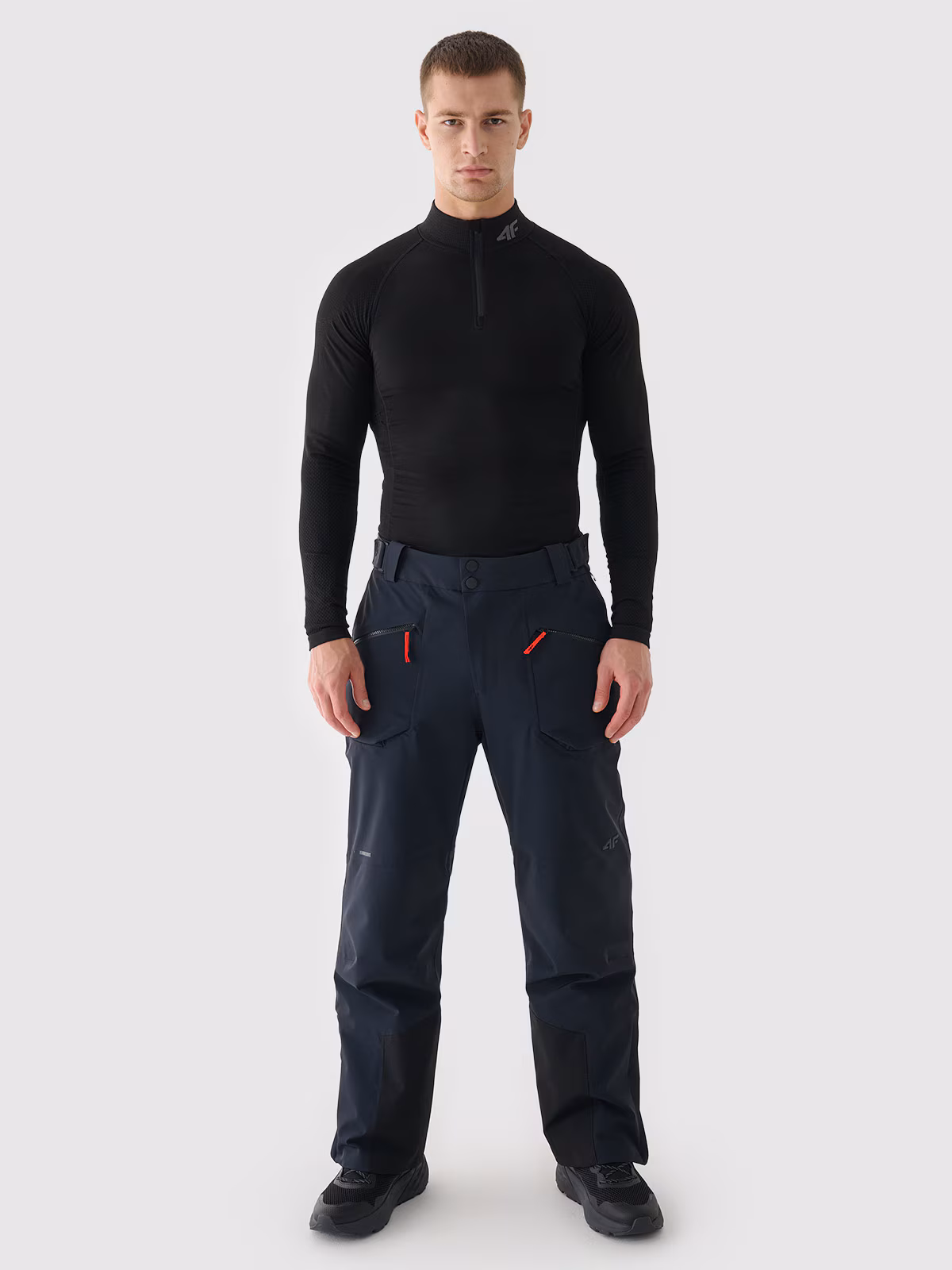 Spodnie narciarskie membrana Dermizax 20000 męskie - czarne