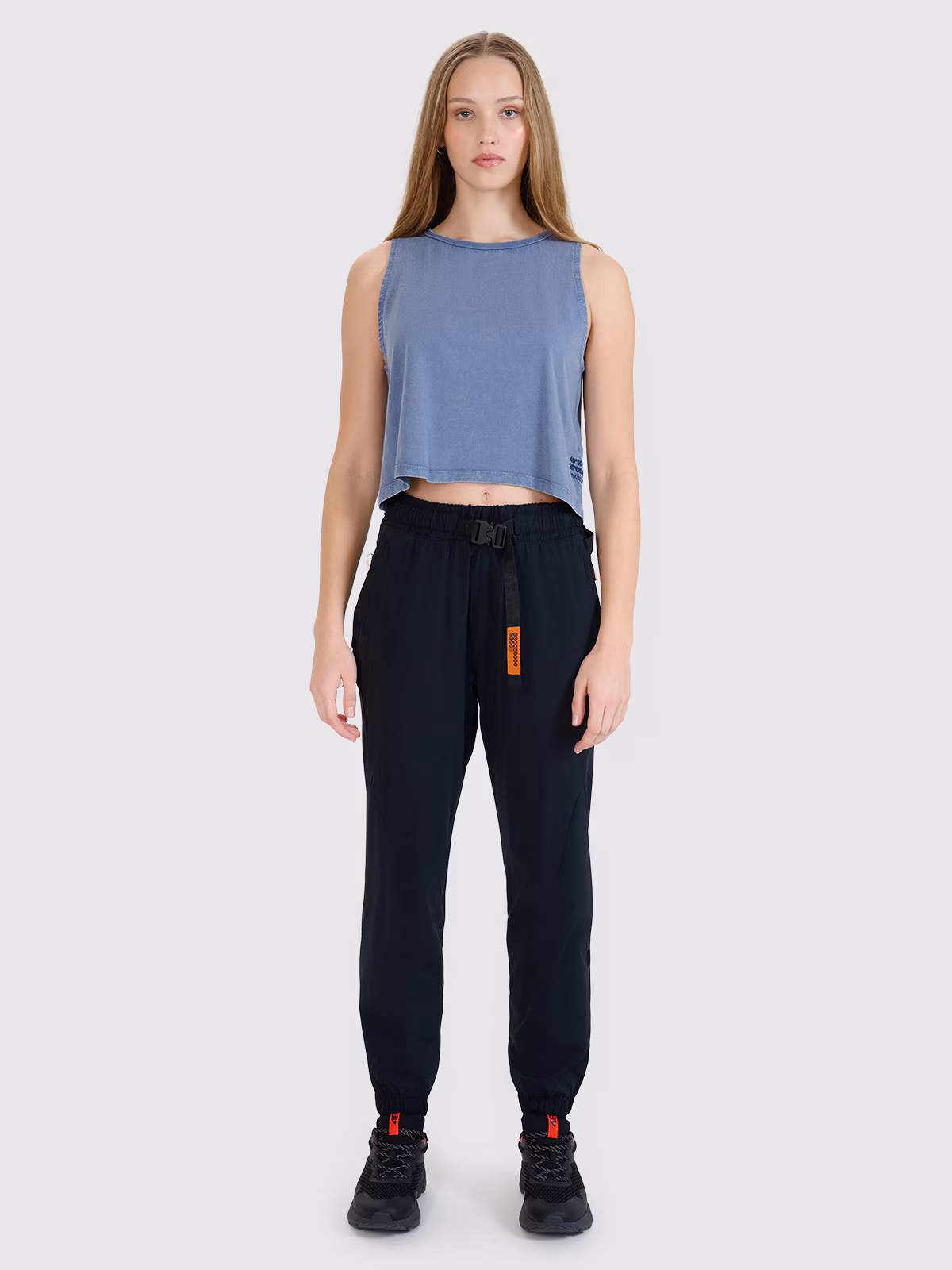 Spodnie casual damskie - czarne