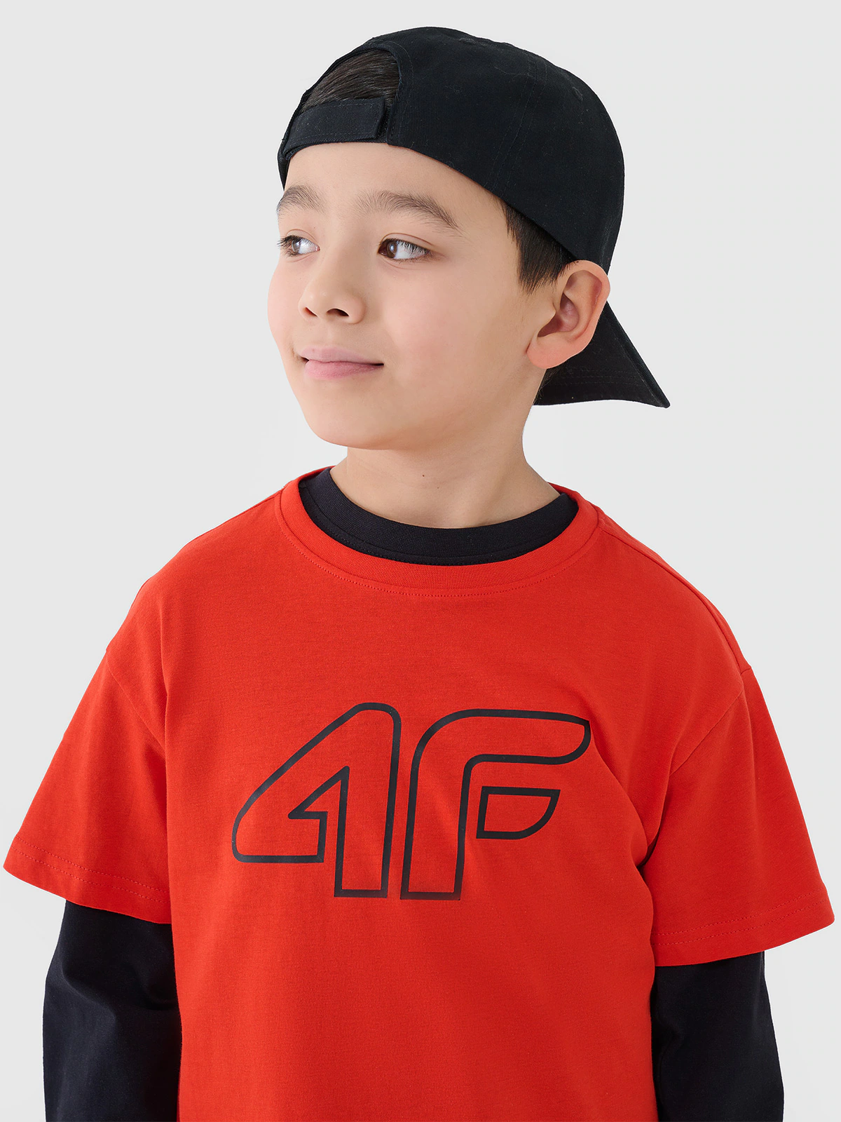 T-shirt z nadrukiem chłopięcy - niebieski