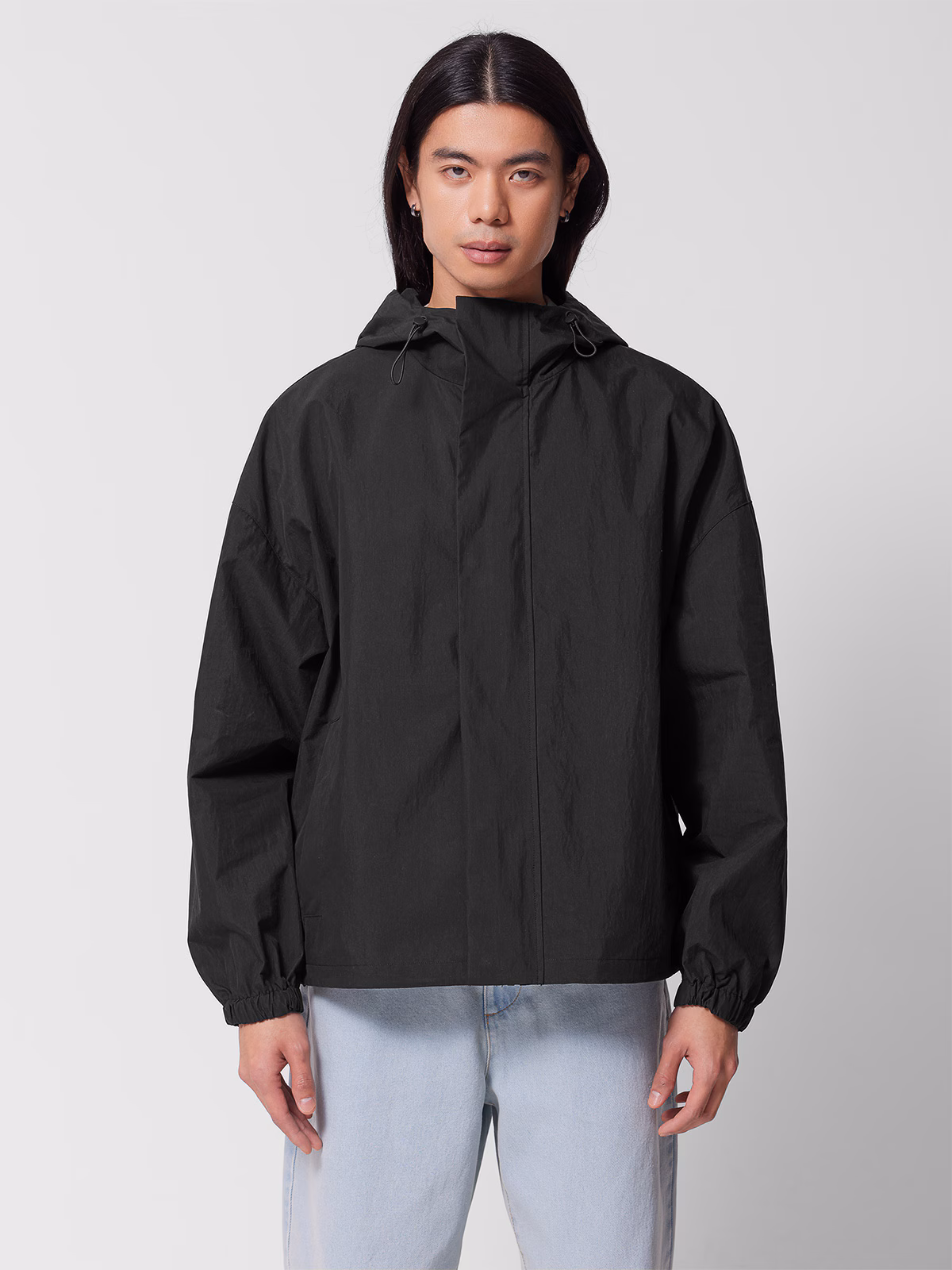 Kurtka przejściowa z kapturem męska Outhorn - czarna