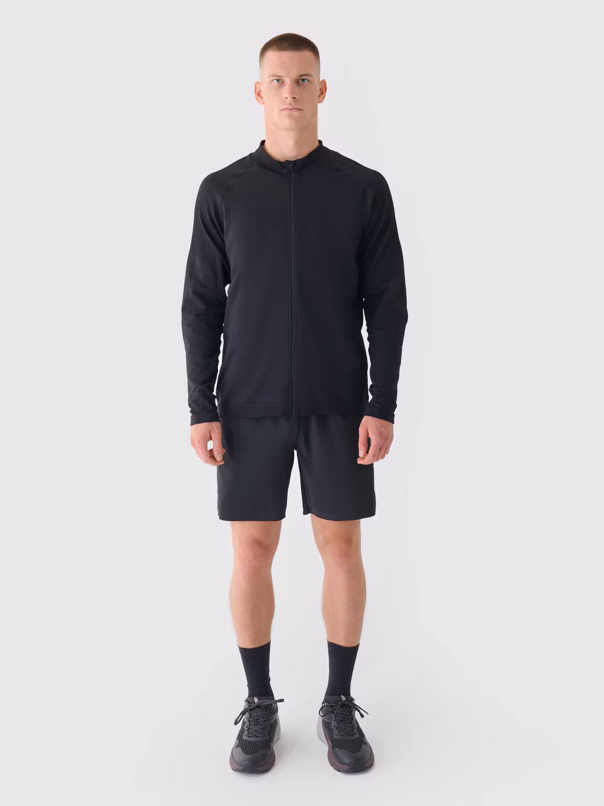 Bluza treningowa szybkoschnąca męska 4F x Robert Lewandowski - czarna