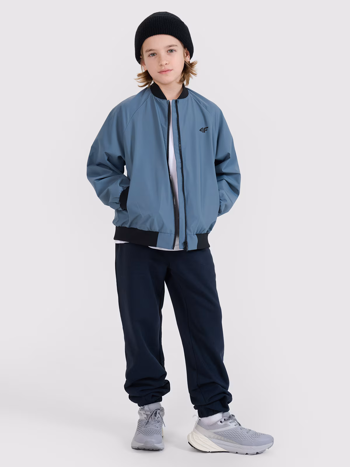 Kurtka przejściowa bomberka chłopięca - czarna