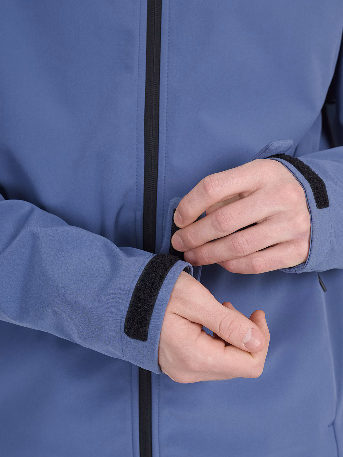 Kurtka softshell wiatroodporna membrana 5000 męska - czarna
