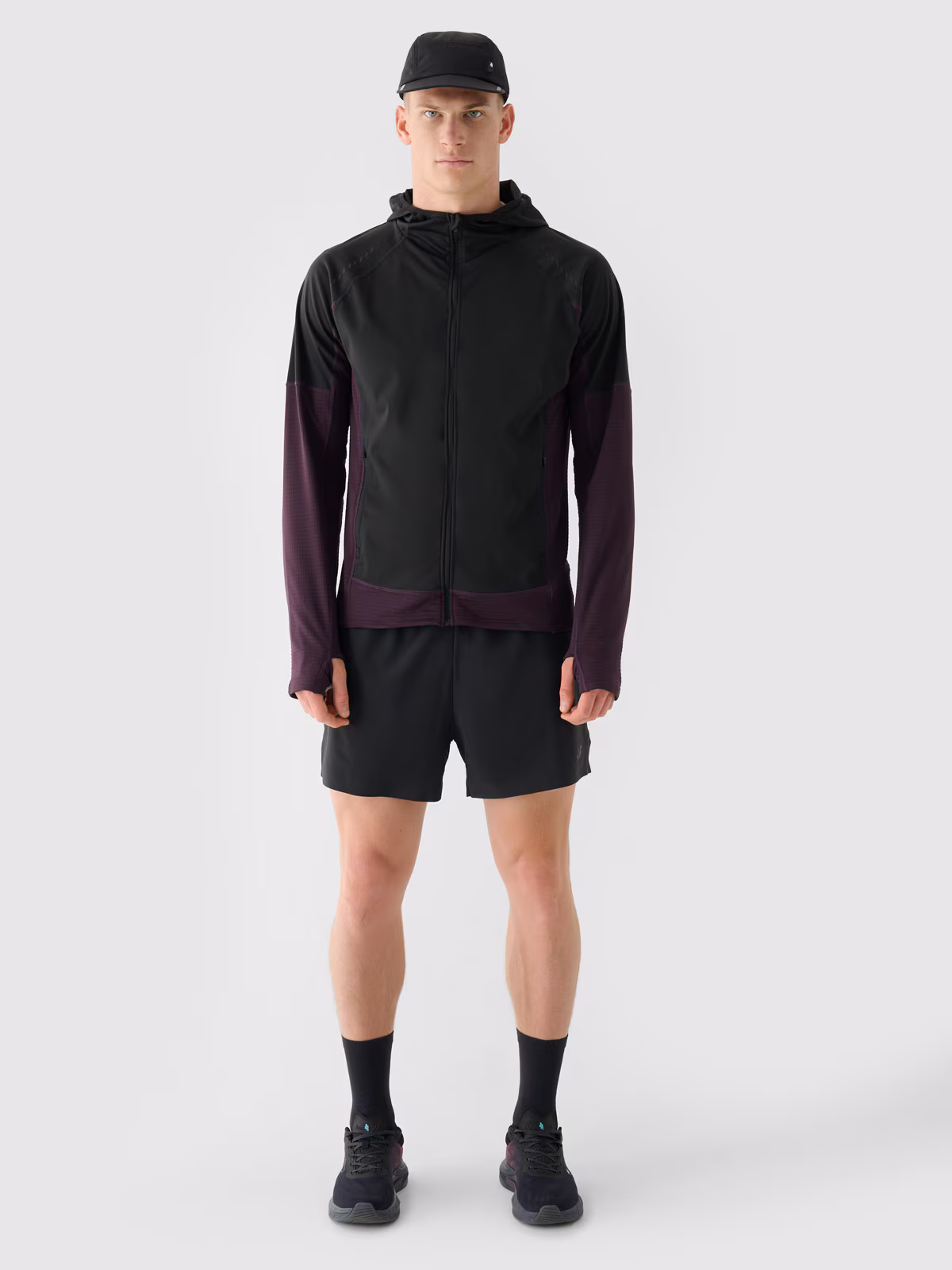 Bluza do biegania szybkoschnąca męska - fioletowa