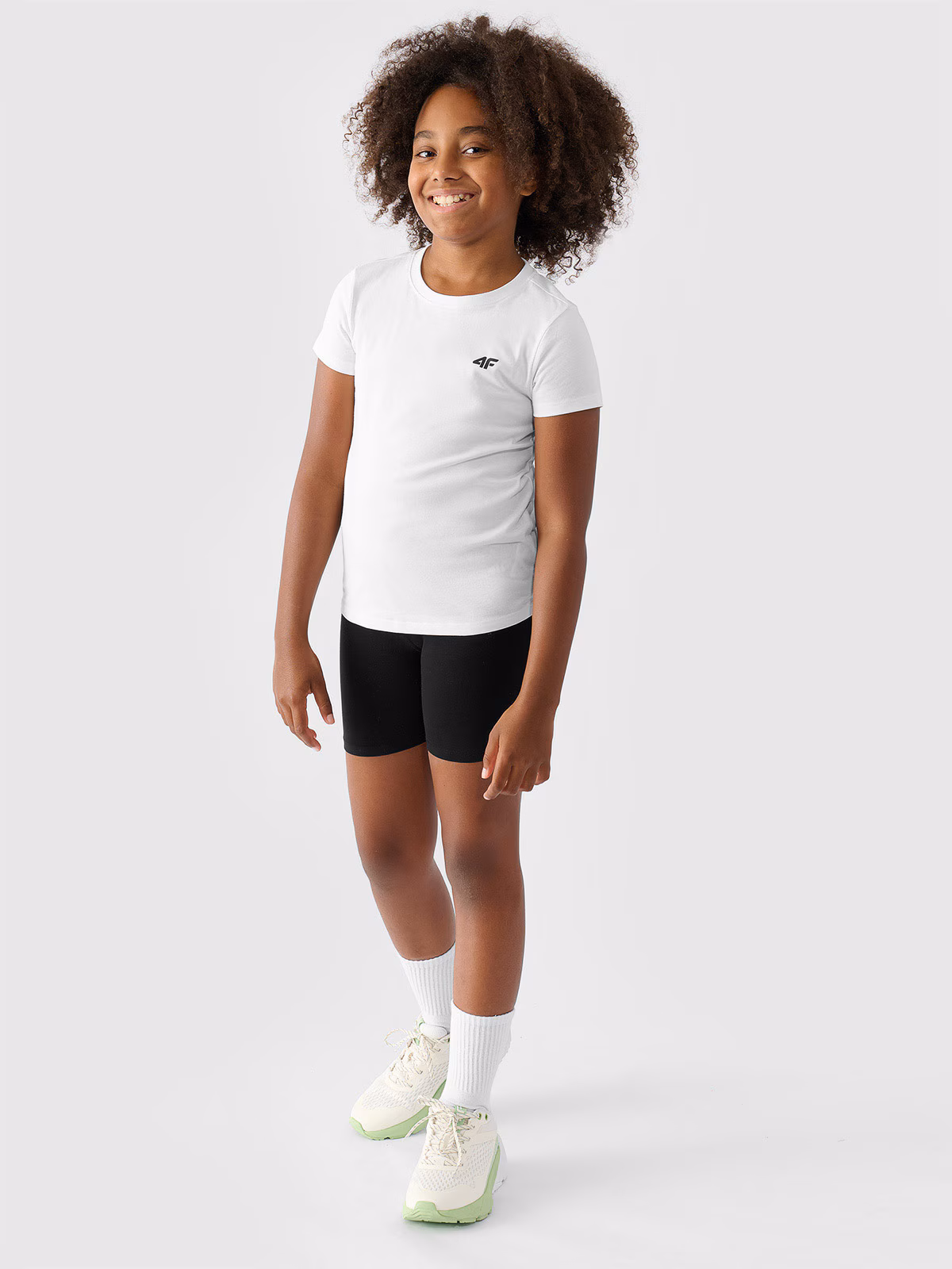 Komplet sportowy na WF (koszulka+spodenki+worek) dziewczęcy - multikolor