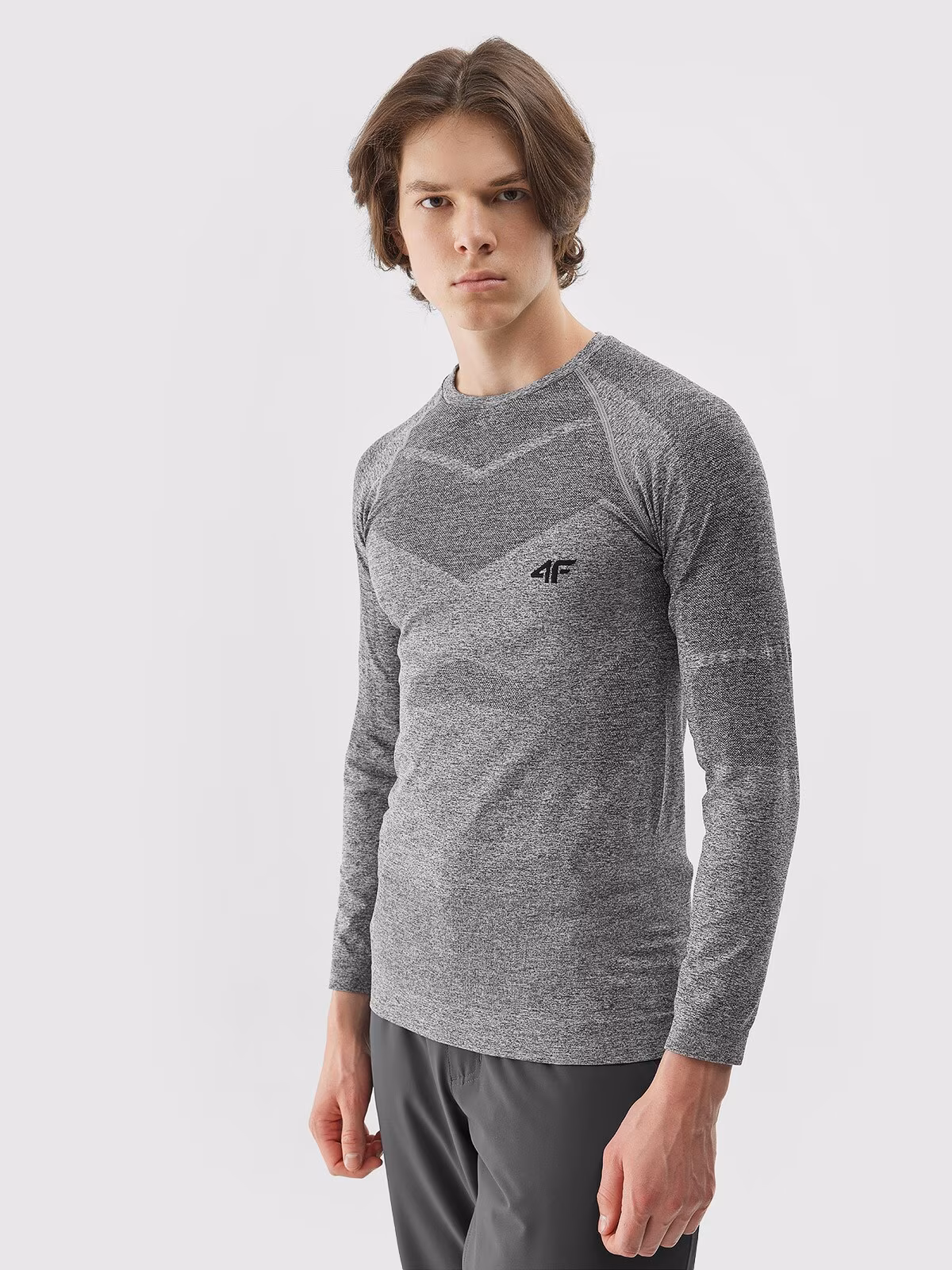 Bielizna termoaktywna bezszwowa (góra) męska - szara