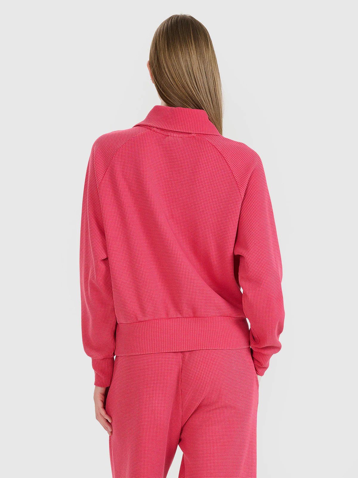 Bluza dresowa oversize nierozpinana bez kaptura damska - czarna