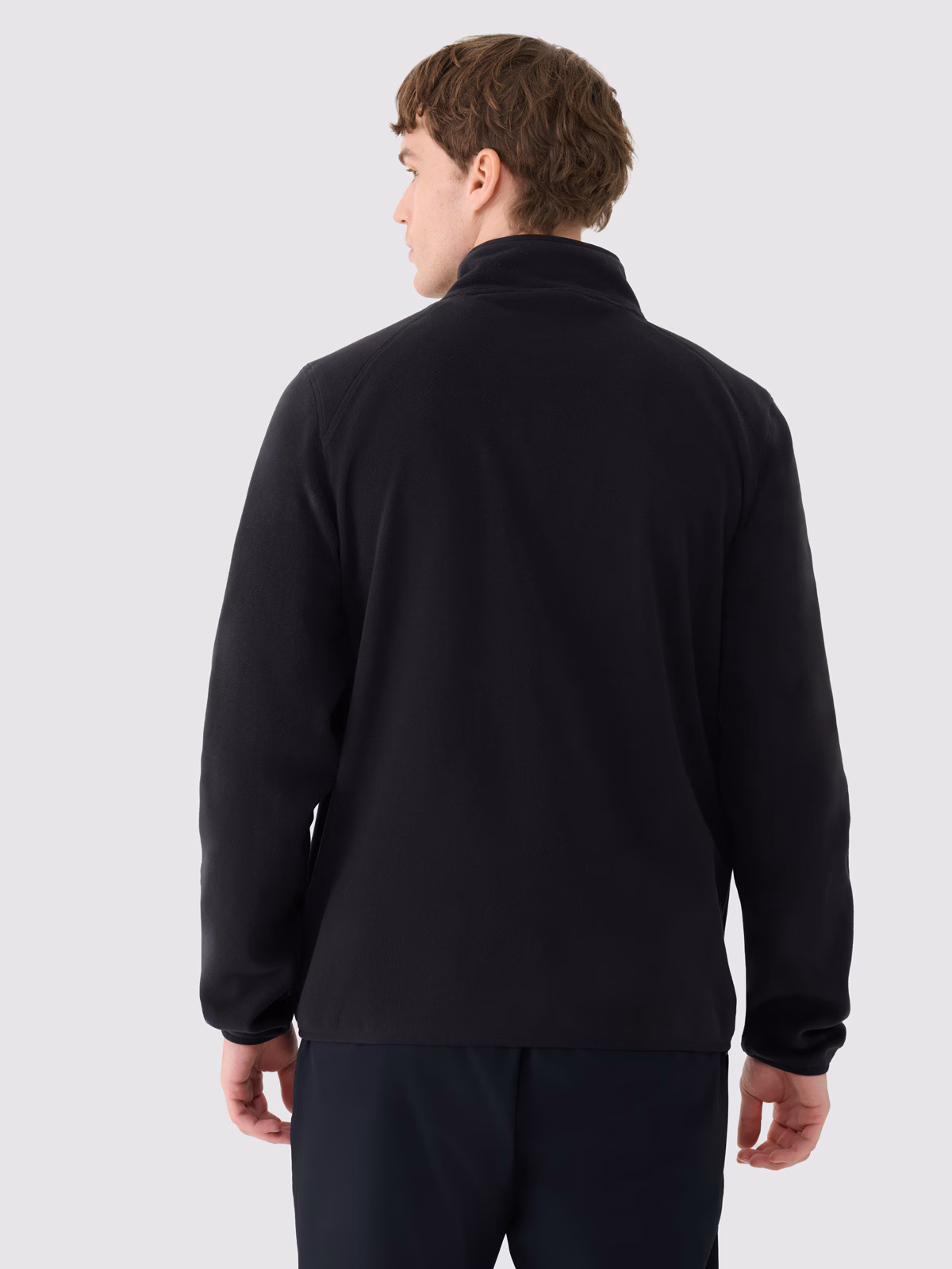 Polar ze stójką trekkingowy męski - czarny