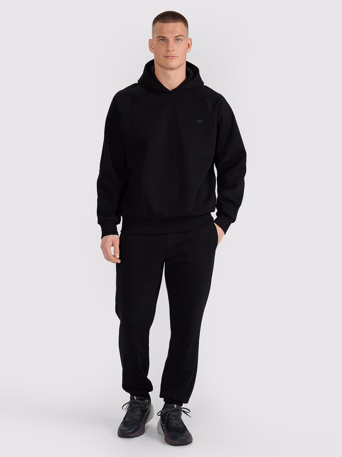 Spodnie dresowe joggery uniseks - czarne