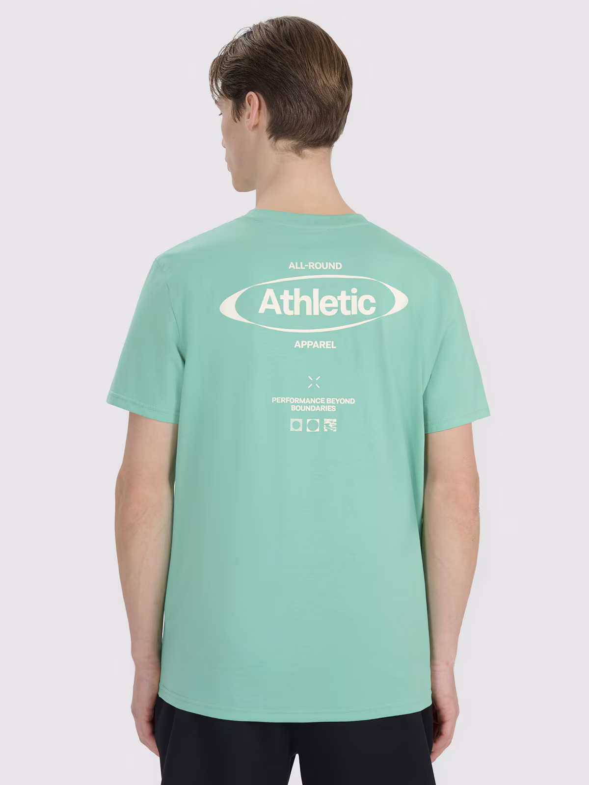 T-shirt regular z nadrukiem męski - czarny