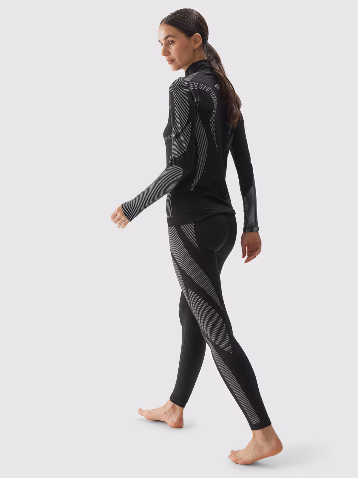 Bielizna termoaktywna bezszwowa (dół) damska - fioletowa