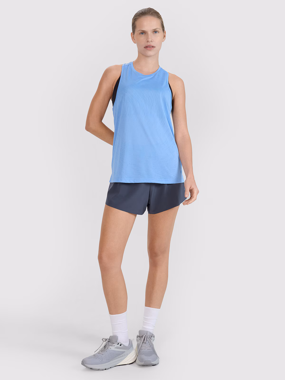 Spodenki do biegania szybkoschnące damskie - szare