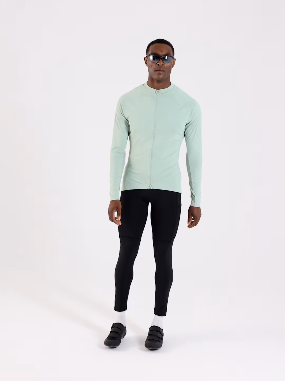 Longsleeve rowerowy szybkoschnący męski - turkusowy