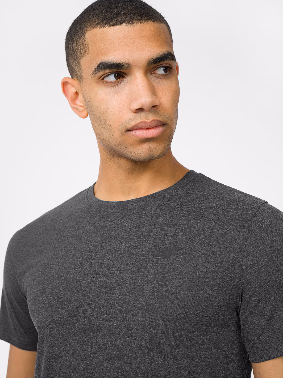 T-shirt regular gładki męski