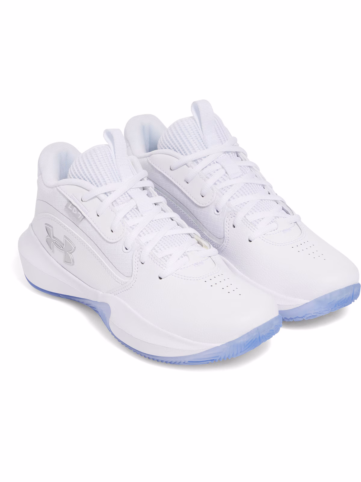 Buty do koszykówki uniseks Under Armour UA Lockdown 7 - białe