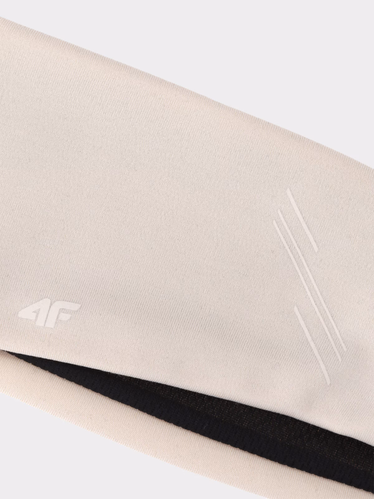 Opaska na głowę do biegania uniseks - beżowa