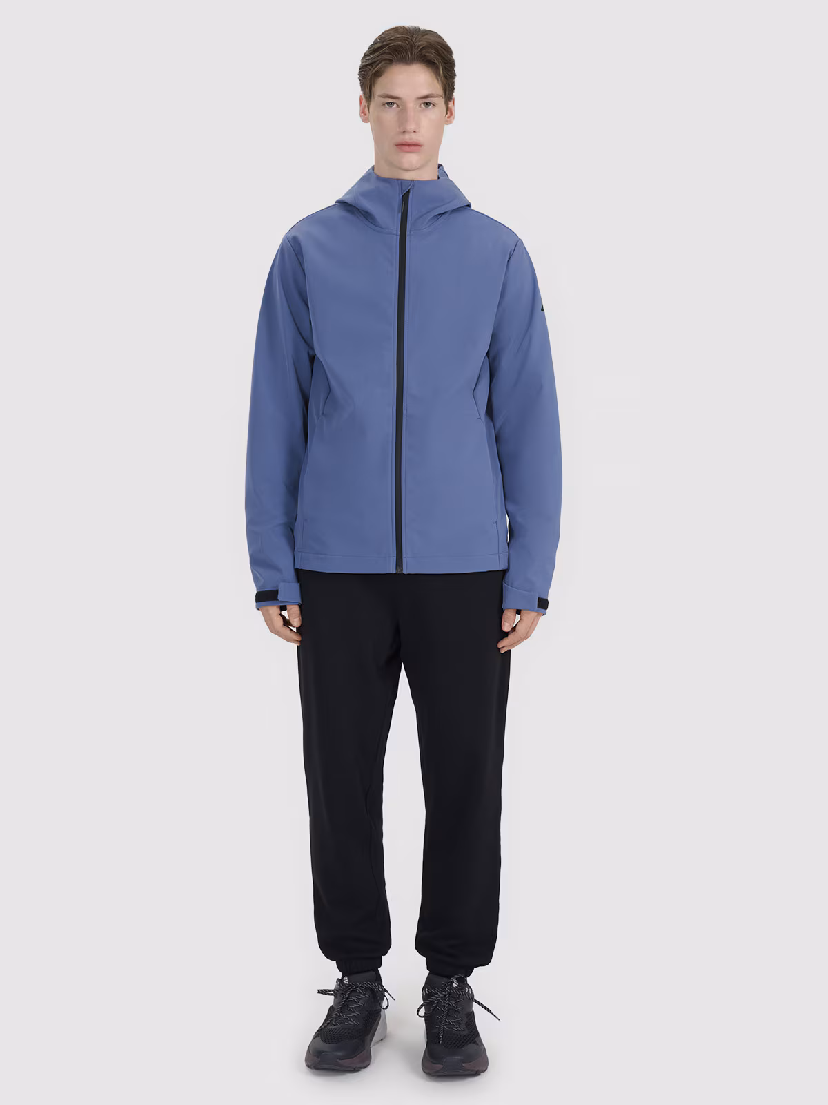 Kurtka softshell wiatroodporna membrana 5000 męska - czarna