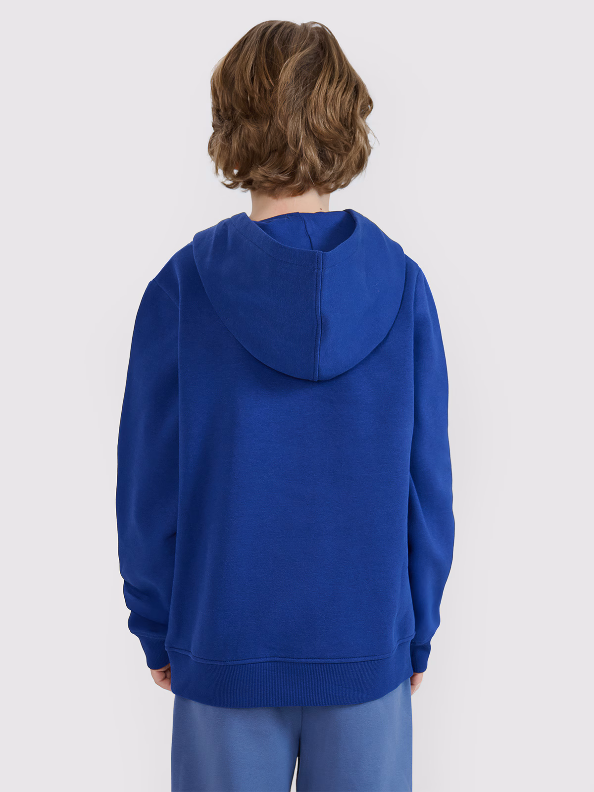 Bluza dresowa nierozpinana z kapturem chłopięca - czarna