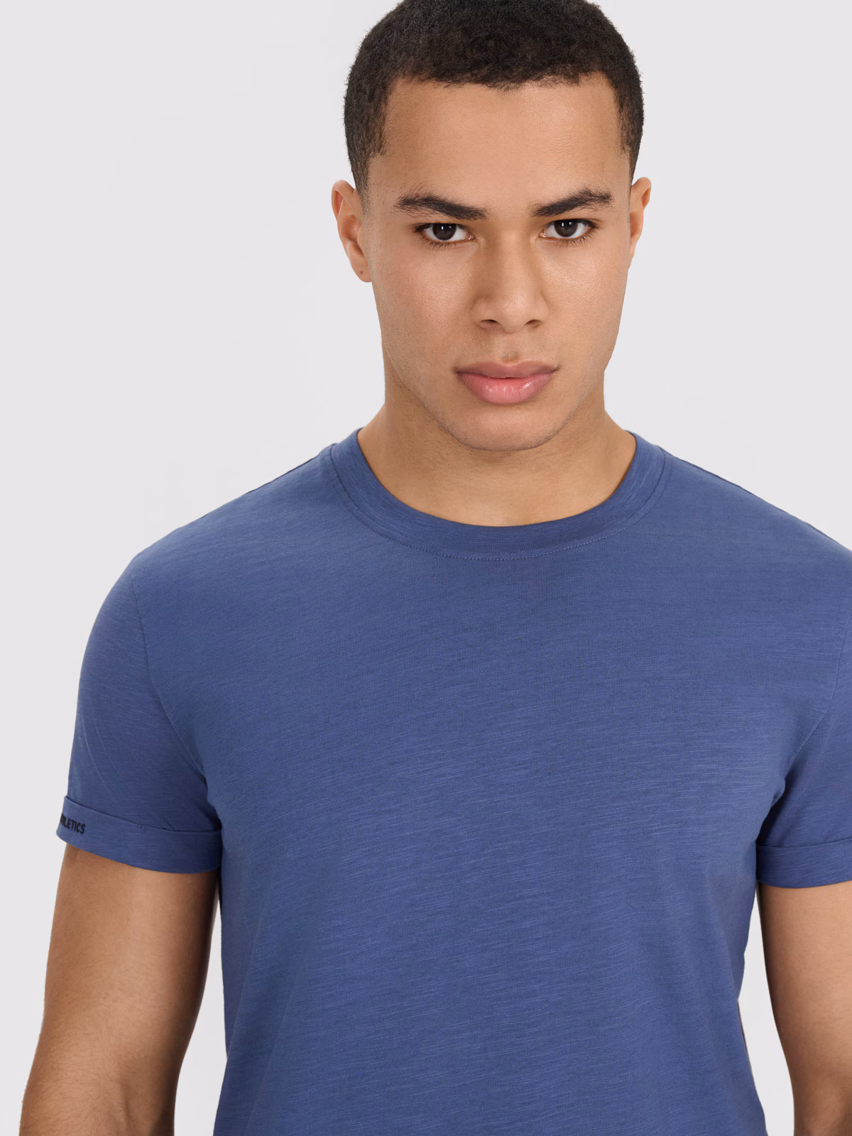 T-shirt regular gładki męski - biały