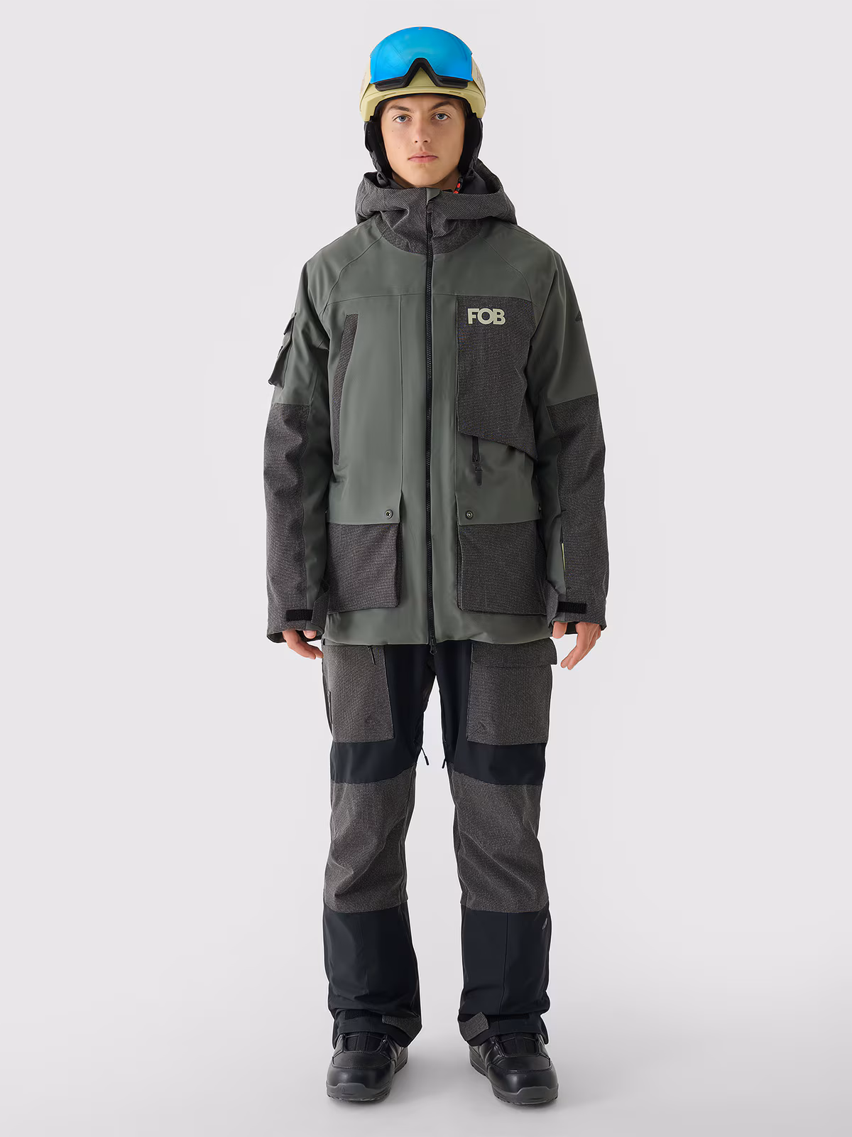 Kurtka snowboardowa membrana 10000 męska - biała