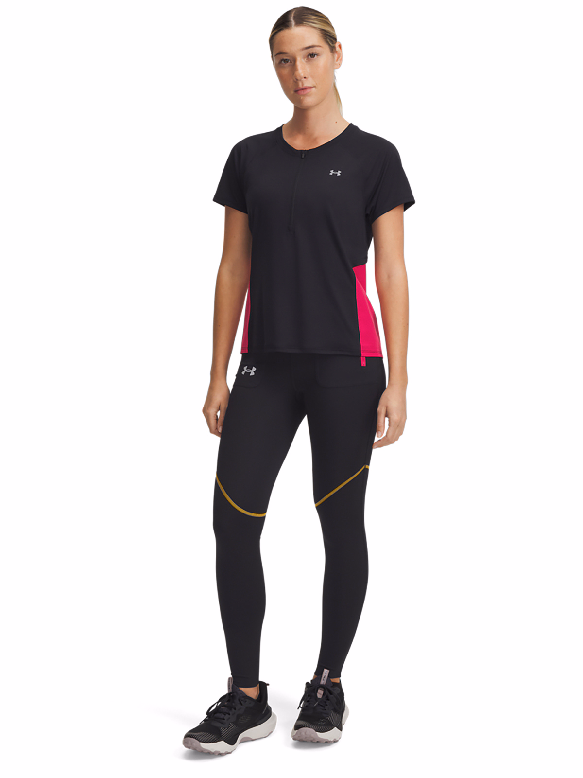 Legginsy do biegania damskie Under Armour UA Trail Run Tight - czarne
