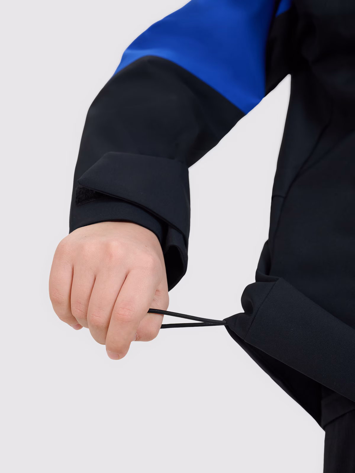 Kurtka trekkingowa membrana 5000 chłopięca - niebieska