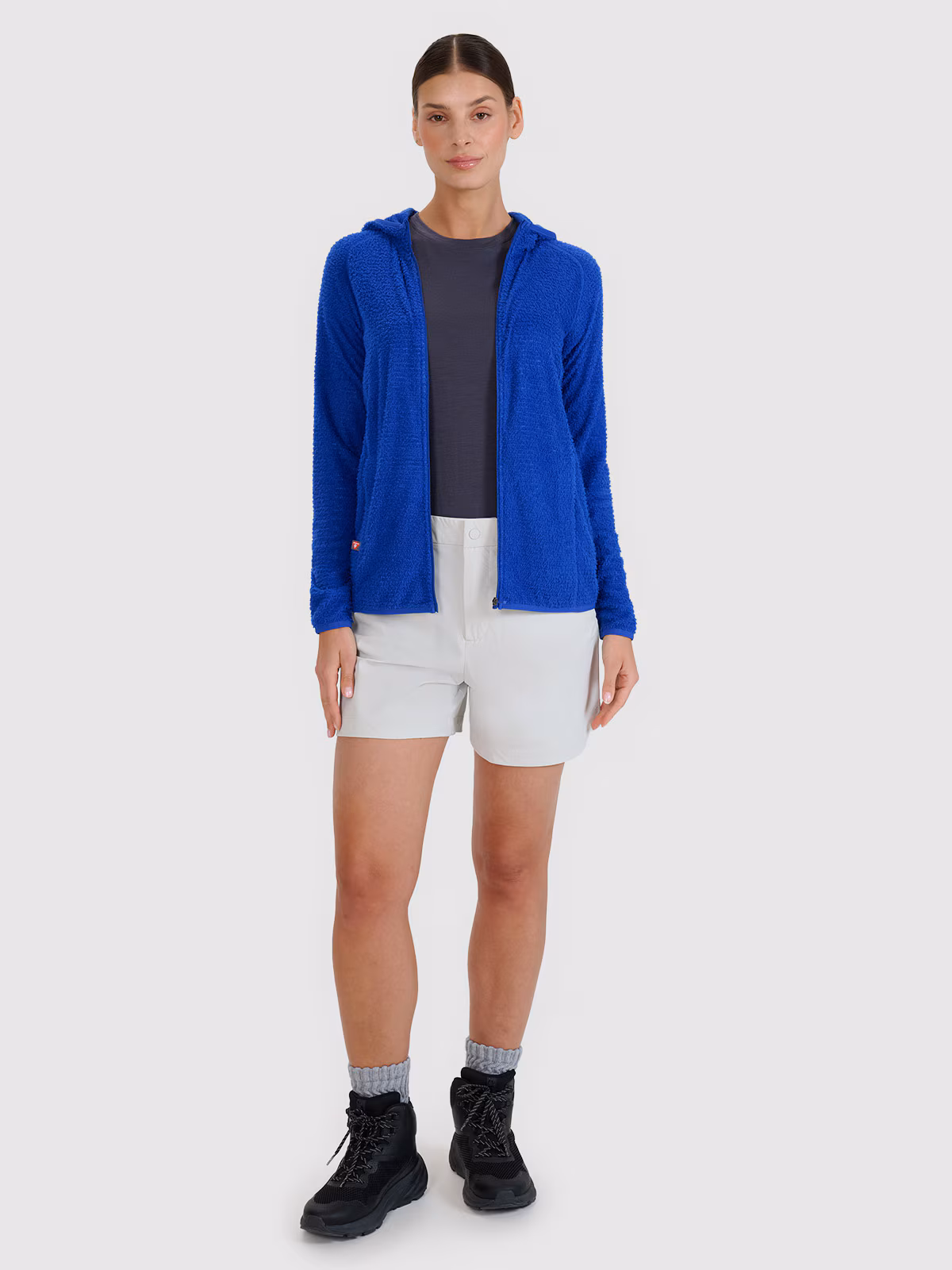 Spodenki trekkingowe szybkoschnące damskie - niebieskie