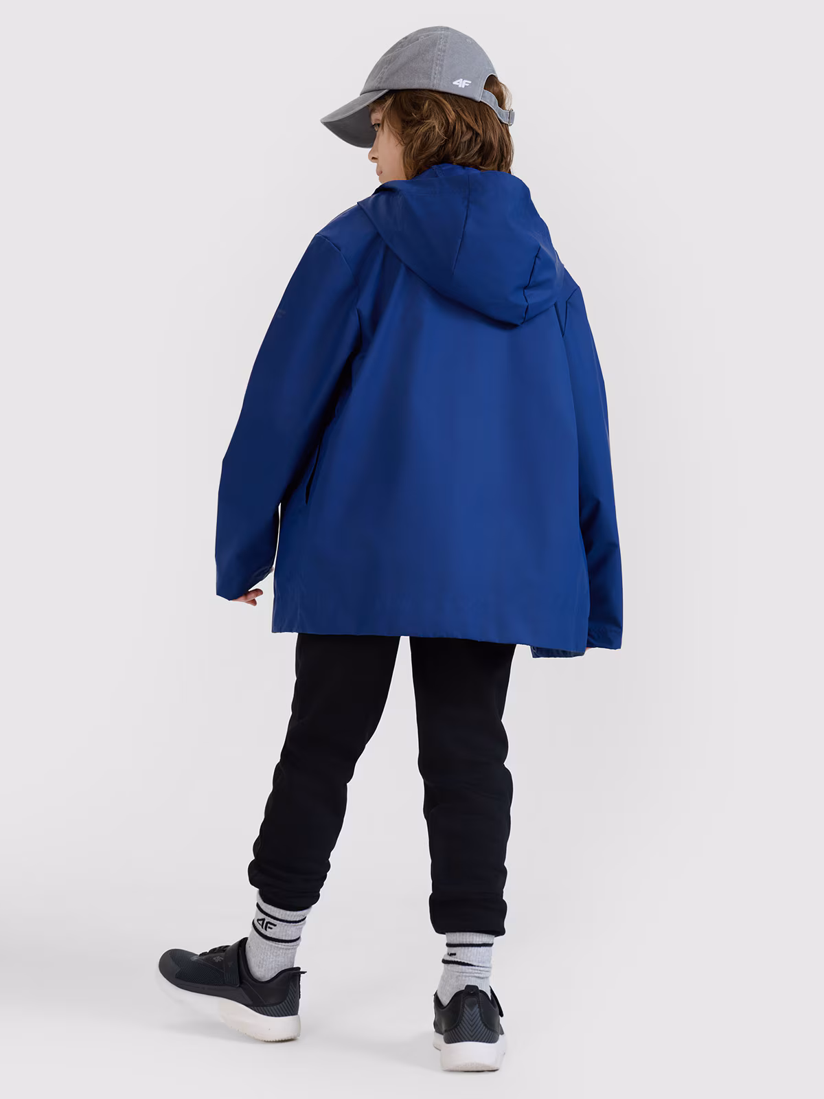 Kurtka przejściowa przeciwdeszczowa z gumową powłoką dziecięca - zielona