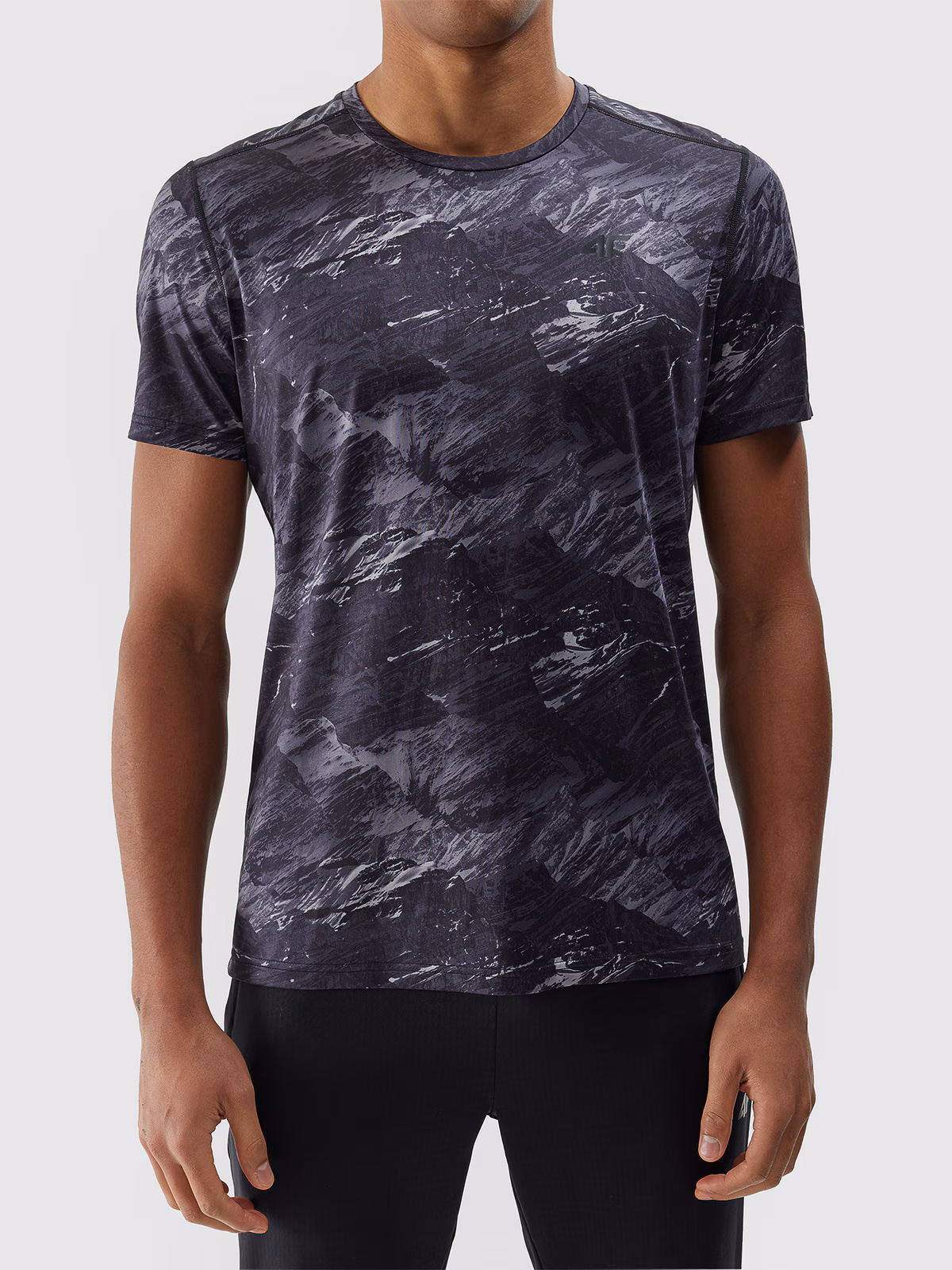 Koszulka treningowa z materiału z recyklingu męska - szara