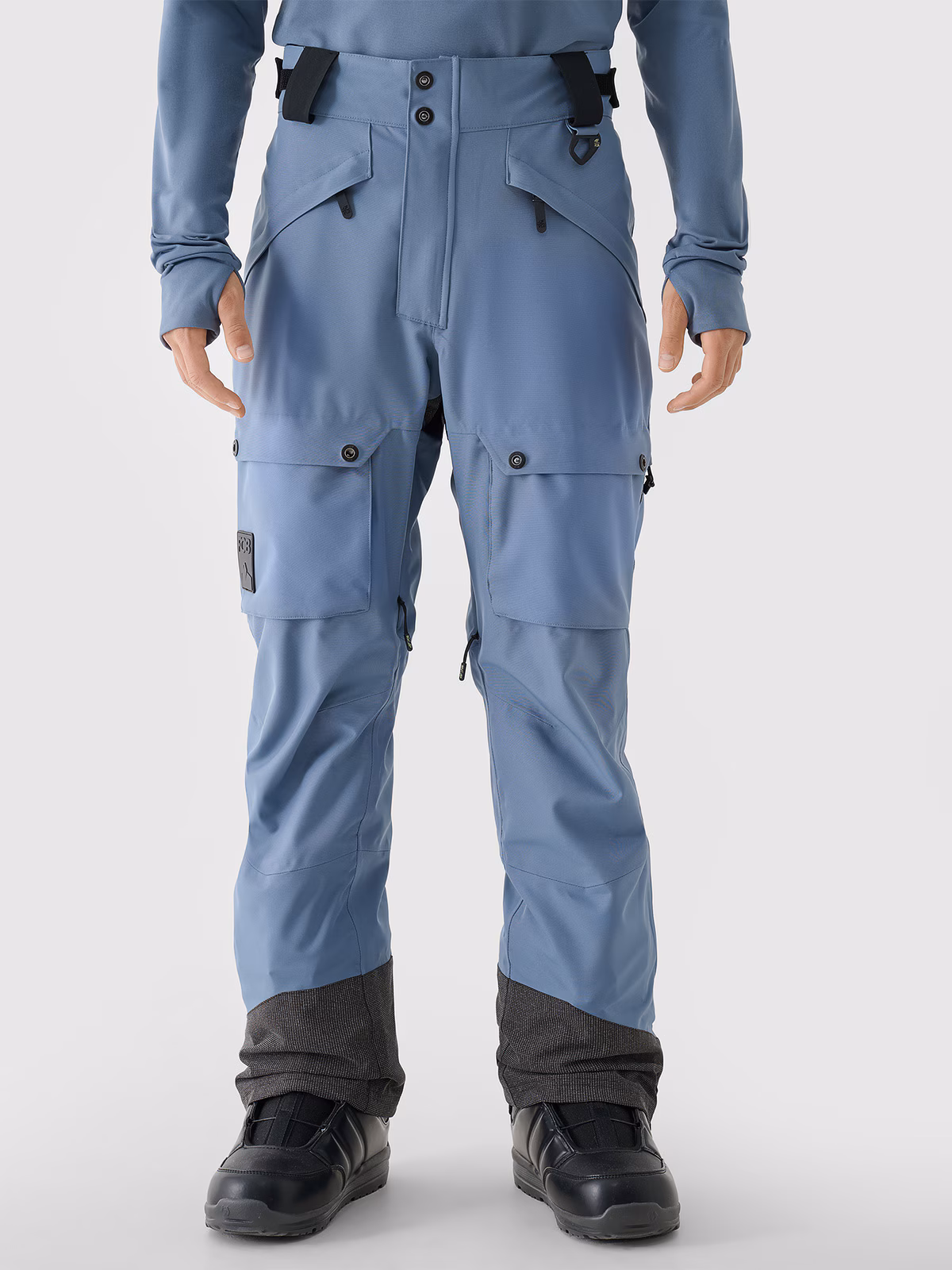 Spodnie snowboardowe membrana 10000 męskie - czarne