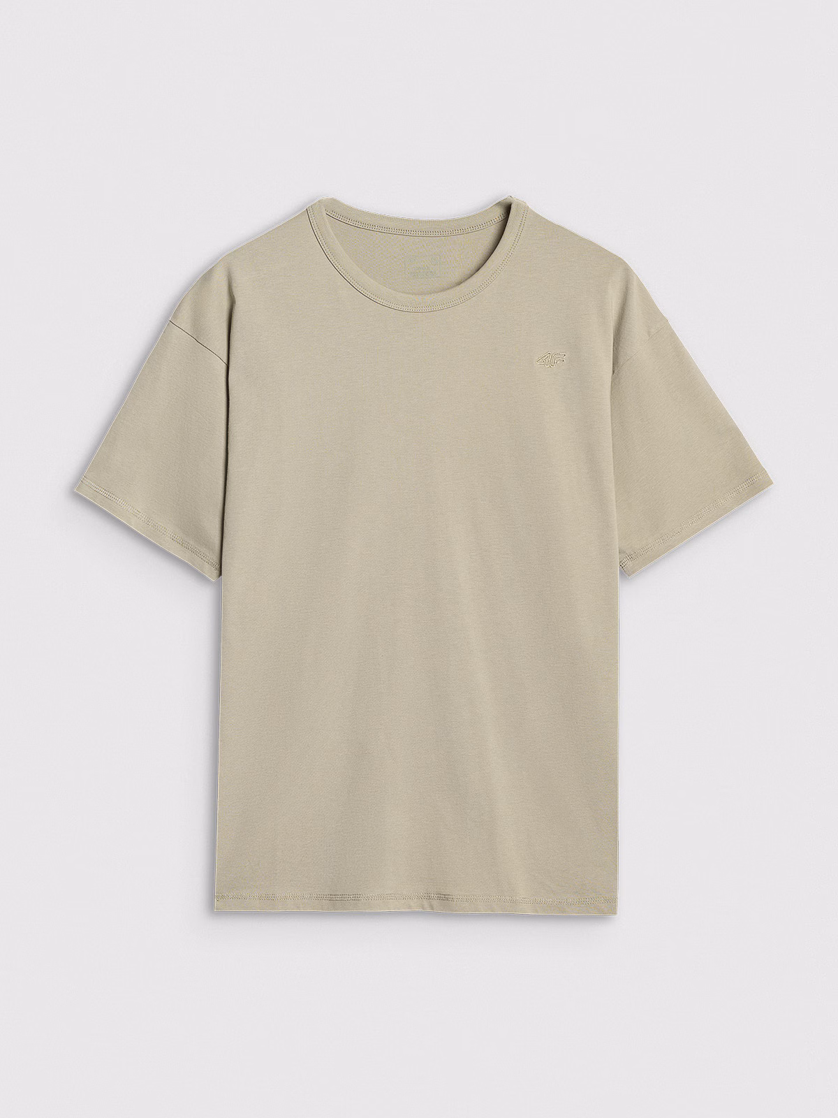 T-shirt oversize gładki uniseks - szary